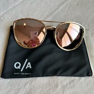 Quay Australia Gold Sunglasses